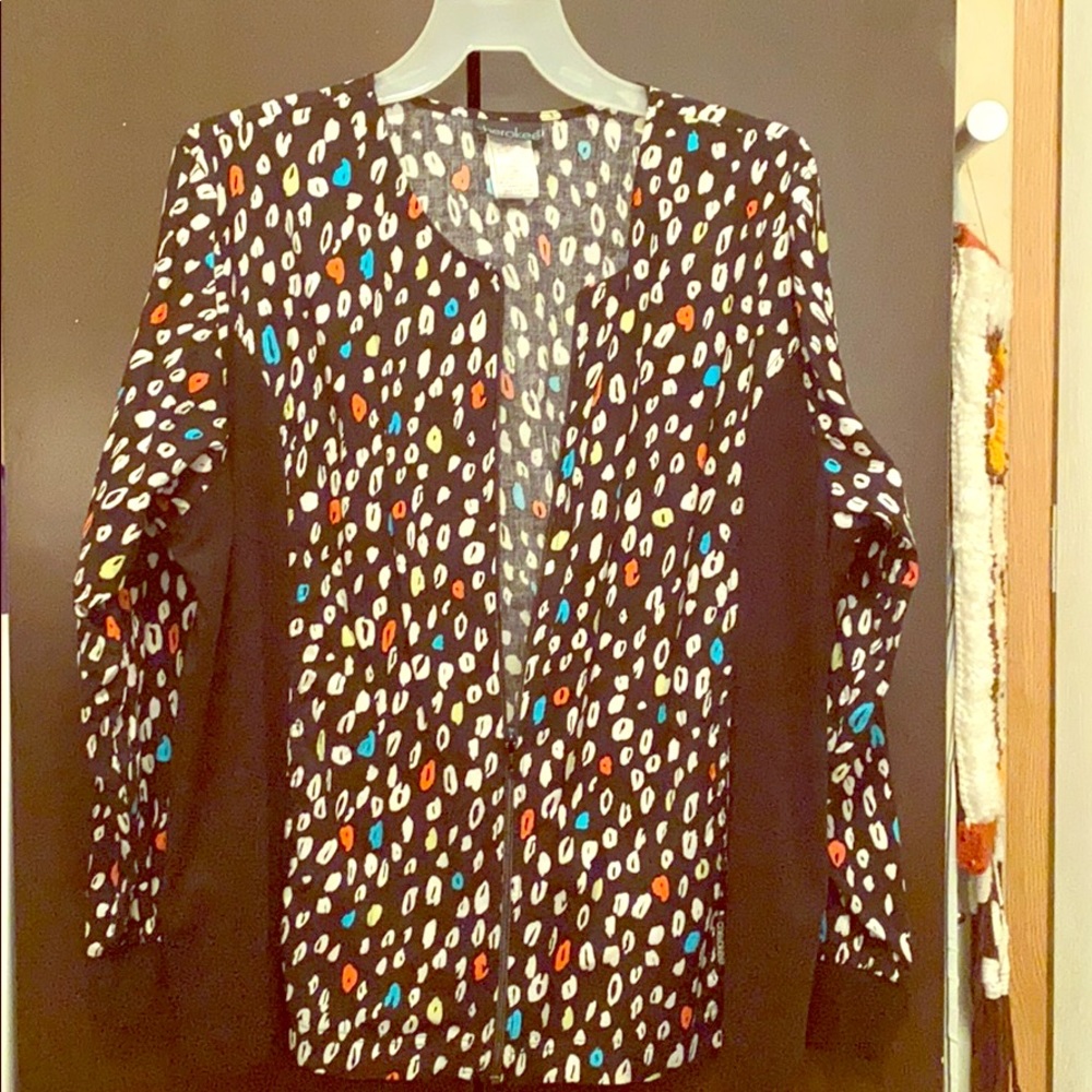 Zip up scrub jacket